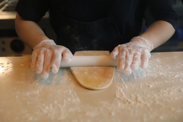 Handgemaakt proces voor het maken van verse pasta