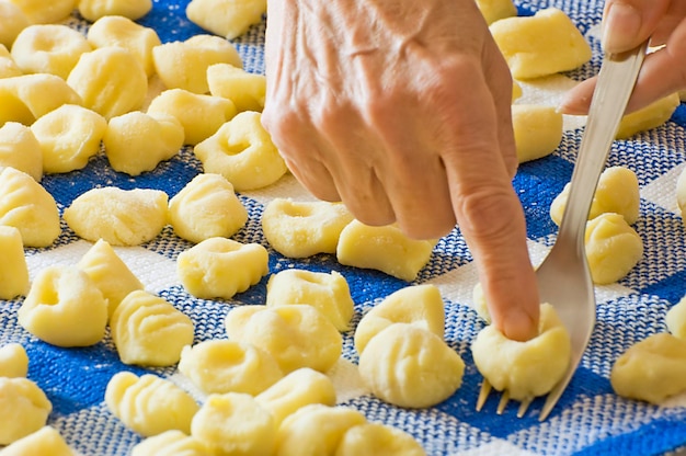 Handgemaakte gnocchi