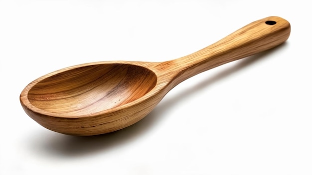 Handgemaakte houten lepel perfect voor rustiek koken