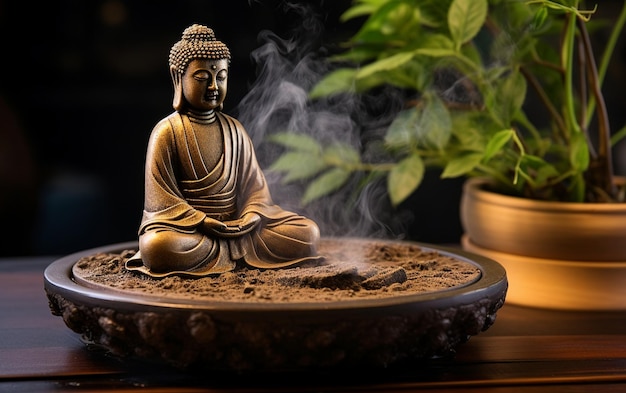 Handgemaakte wierookbrander voor Zen-meditatie