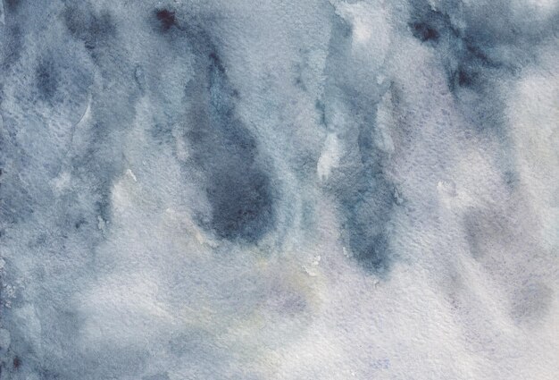 Foto handgeschilderde aquarel lucht en wolken abstracte aquarel achtergrond