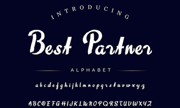 Handgeschreven penseel lettertype voor het schrijven van citaten Met de hand getekende penseel stijl moderne kalligrafie