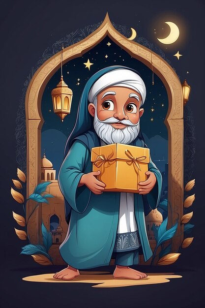 Handgetekende illustratie van Ramadan Kareem