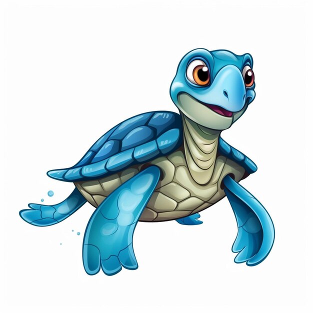 handgetekende schildpad-illustratie