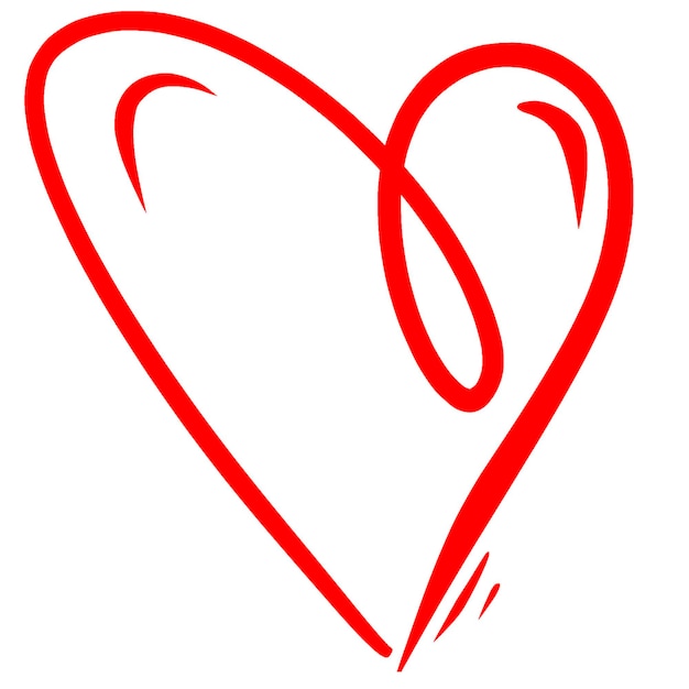 Handgetekende waterverf doodle hart elementen voor stickers ontwerp decor scrapbooking ansichtkaarten boeken