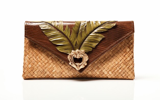 Handgeweven Raffia Boho clutch