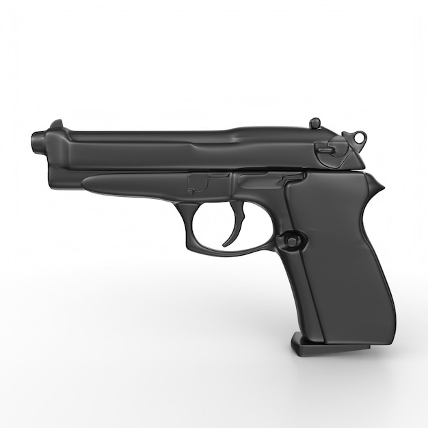 Photo handgun isolated on background