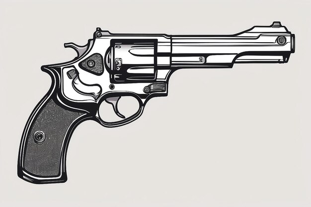 Photo handgun pistol vector