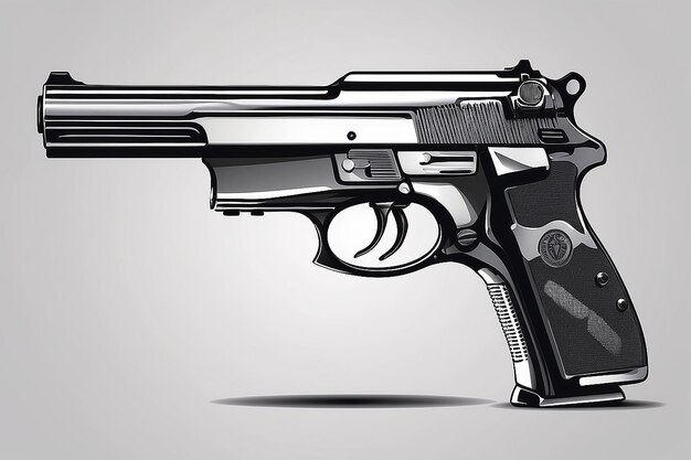 Photo handgun pistol vector