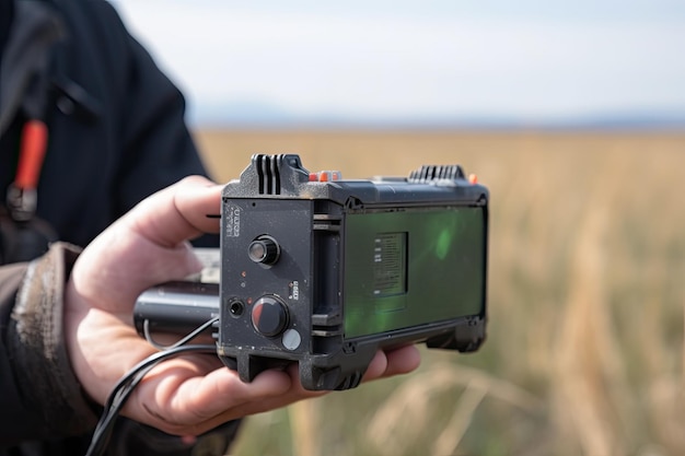 Handheld spectrometer klaar voor veldonderzoek gemaakt met generatieve AI