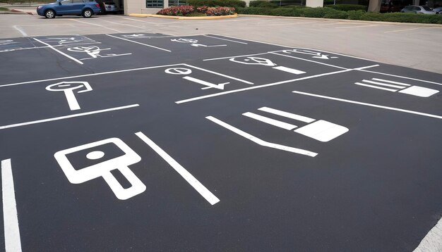 Парковочные места для инвалидов на парковке