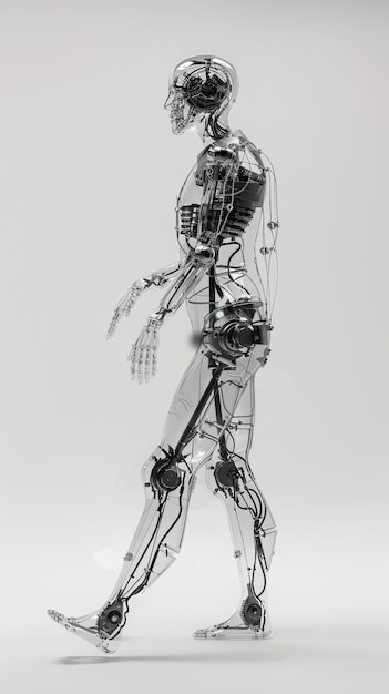Handige robotman 3D-weergave