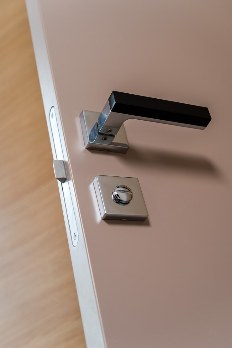Photo handle black lock on the front