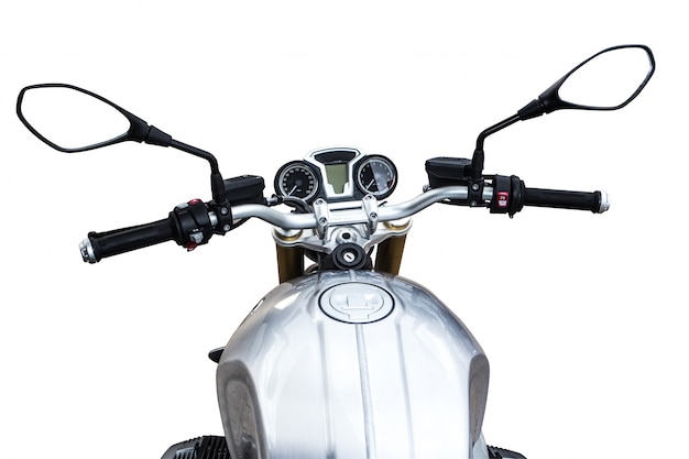 handlebars of motorcycle