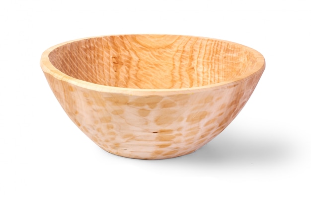 Handmade carved wooden bowl 