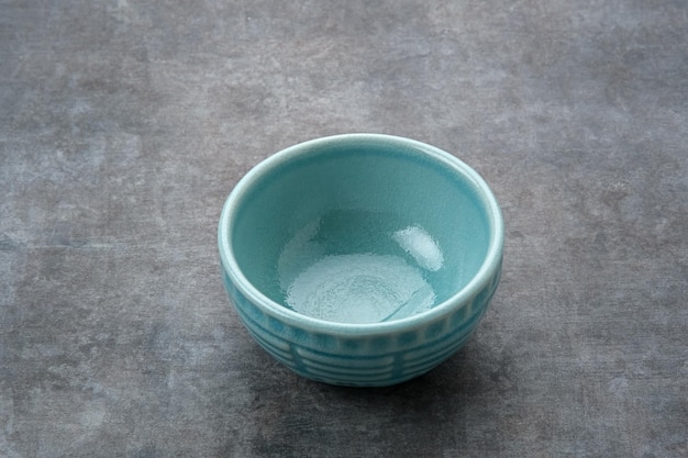 Handmade ceramic tableware empty bowls