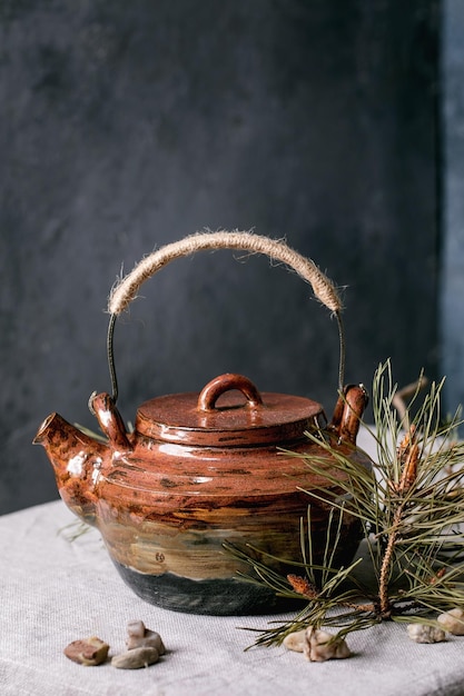 handmade ceramic teapot