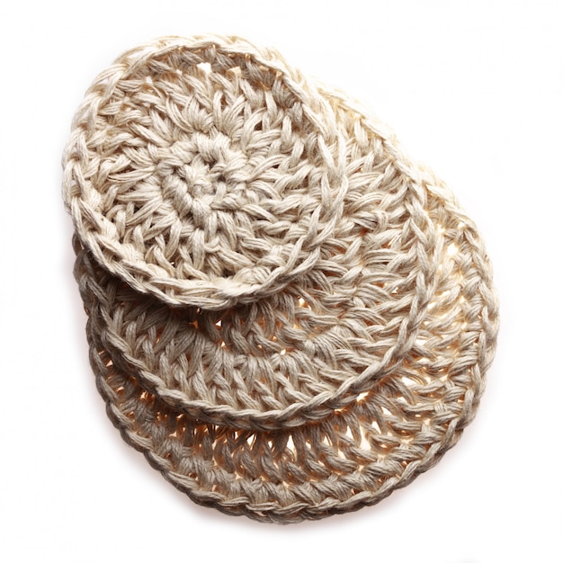 Handmade crocheted eco lids