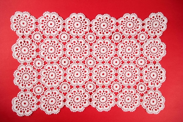 Photo handmade decorative lace