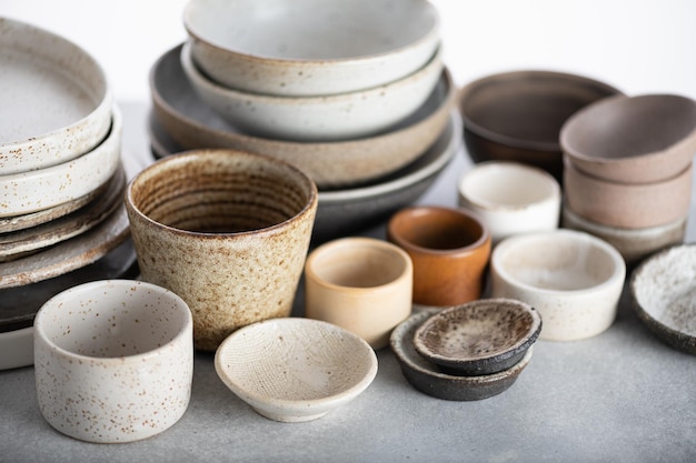 Handmade empty ceramics