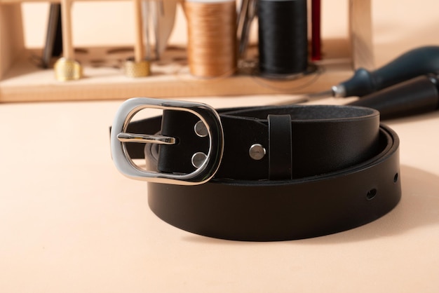 Handmade exquisite men's leather belt