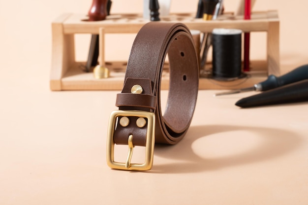 Handmade exquisite men's leather belt