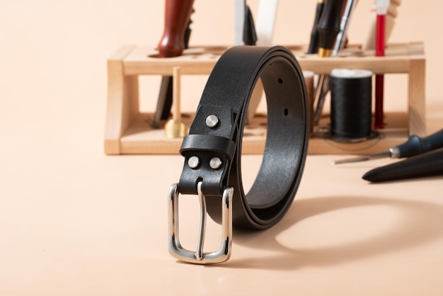 Handmade exquisite men's leather belt