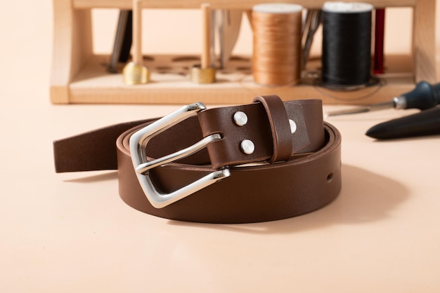 Handmade exquisite men's leather belt