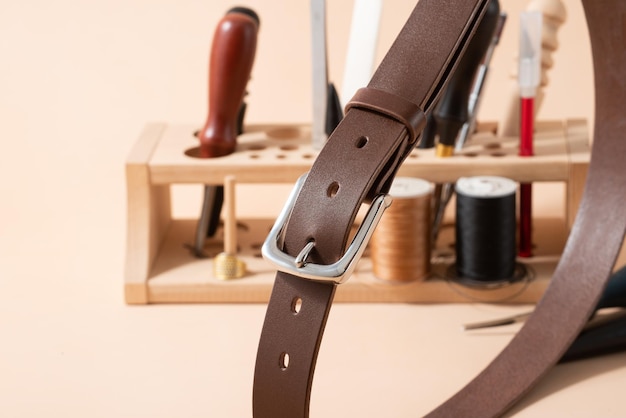 Handmade exquisite men's leather belt