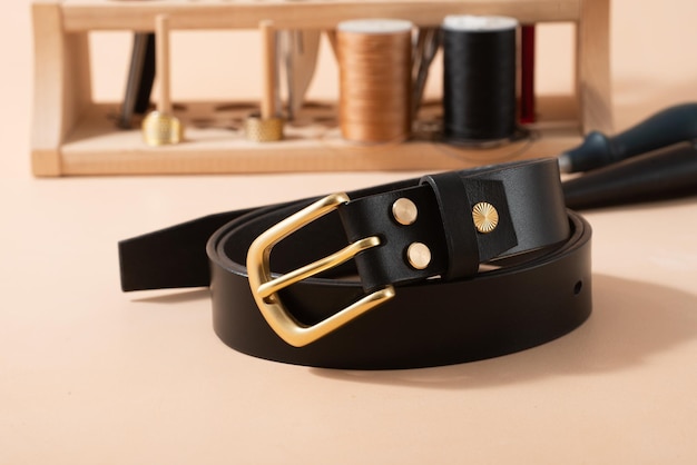 Handmade exquisite men's leather belt