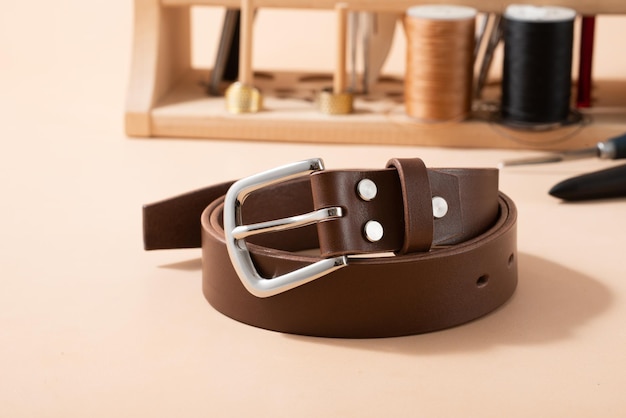 Handmade exquisite men's leather belt