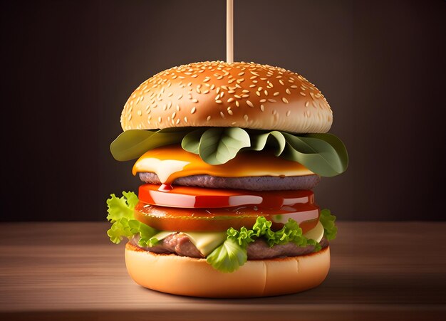 handmade_hamburger_on_a_table