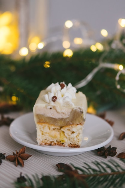 Handmade homemade sweets on a Christmas.