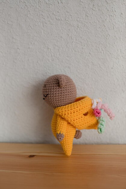 Handmade Knitted Teddy Bear Toy