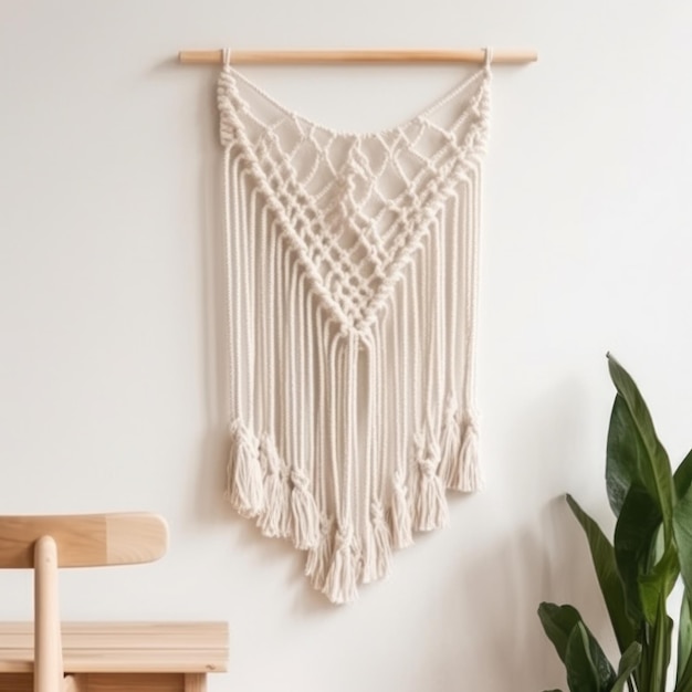 Handmade macrame design Illustration AI GenerativexA