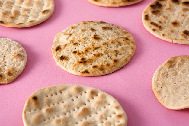 Handmade matzah for Jewish Passover