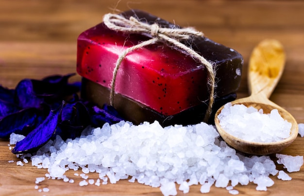 Handmade soaps and sea salt