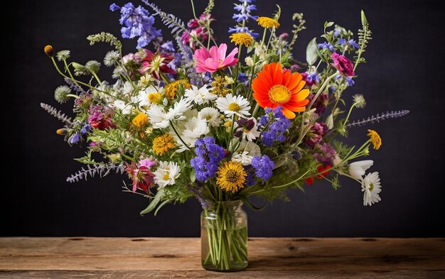 Handpicked Wildflower Delight Blooms of Serenity