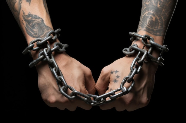 Фото Руки сбегают от металлических цепей, обнимают освобожденных, проходят по триумфу над рабством.
