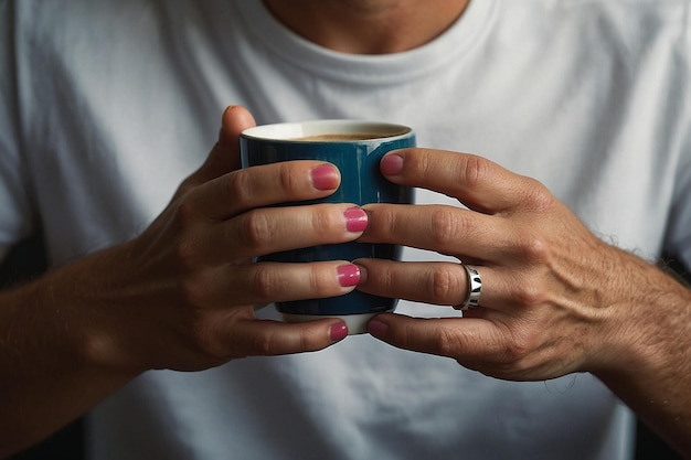 Hands Holding Coffee Mug