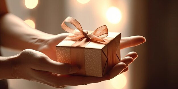 hands holding a gift