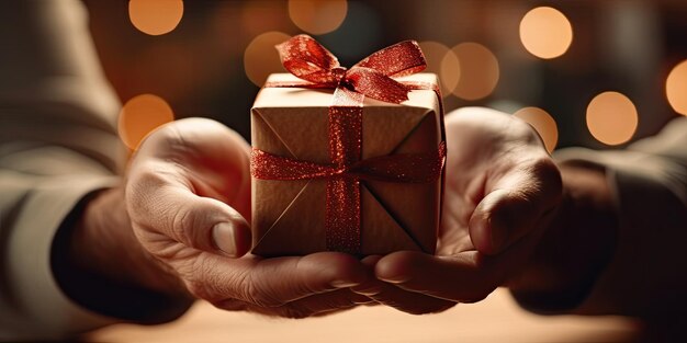 hands holding a gift