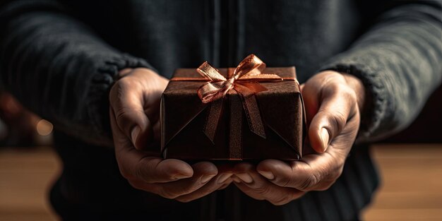 hands holding a gift