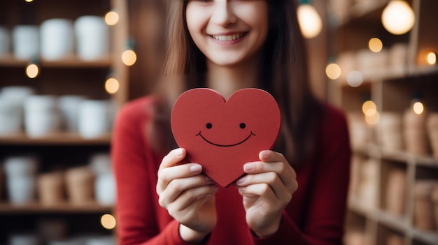 Hands Holding a Read Heart