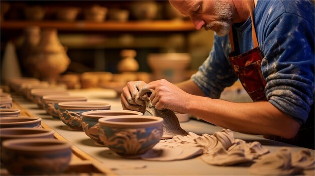 hands of a potter