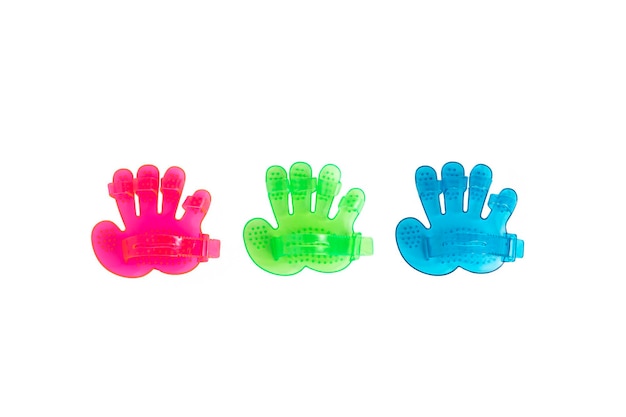 Photo hands rubber toys for cat and dog