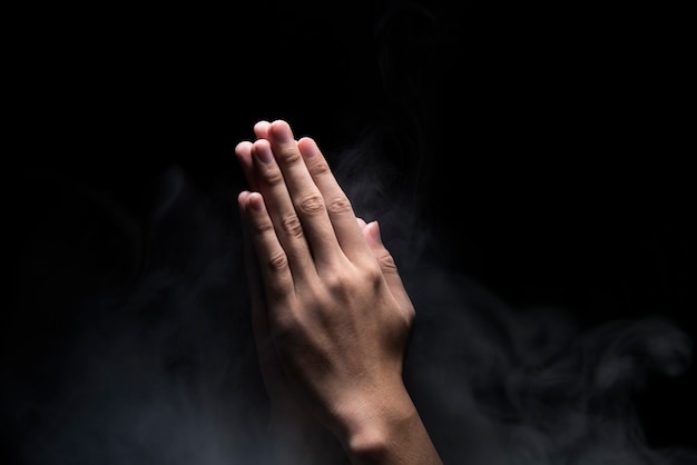 Hands with praying gesture