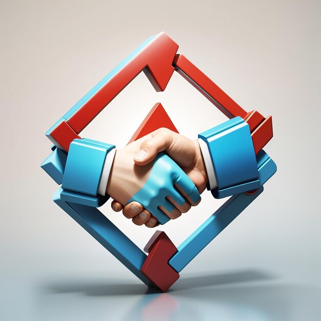 Handshake 3d icon