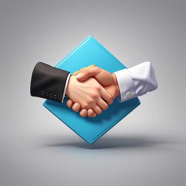 Handshake 3d icon