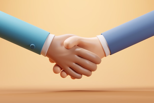 Handshake of business partners Successful deal